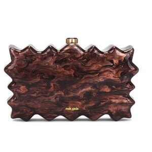 Cult Gaia Burgundy Paloma Clutch